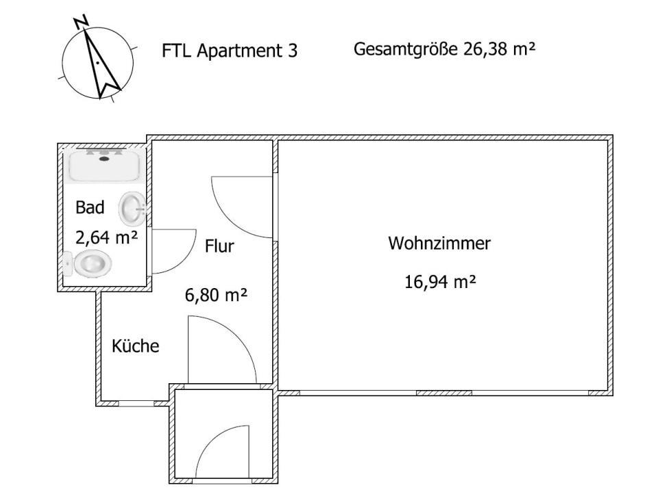 Monteur - Budget Apartments Freital Pokoj fotografie